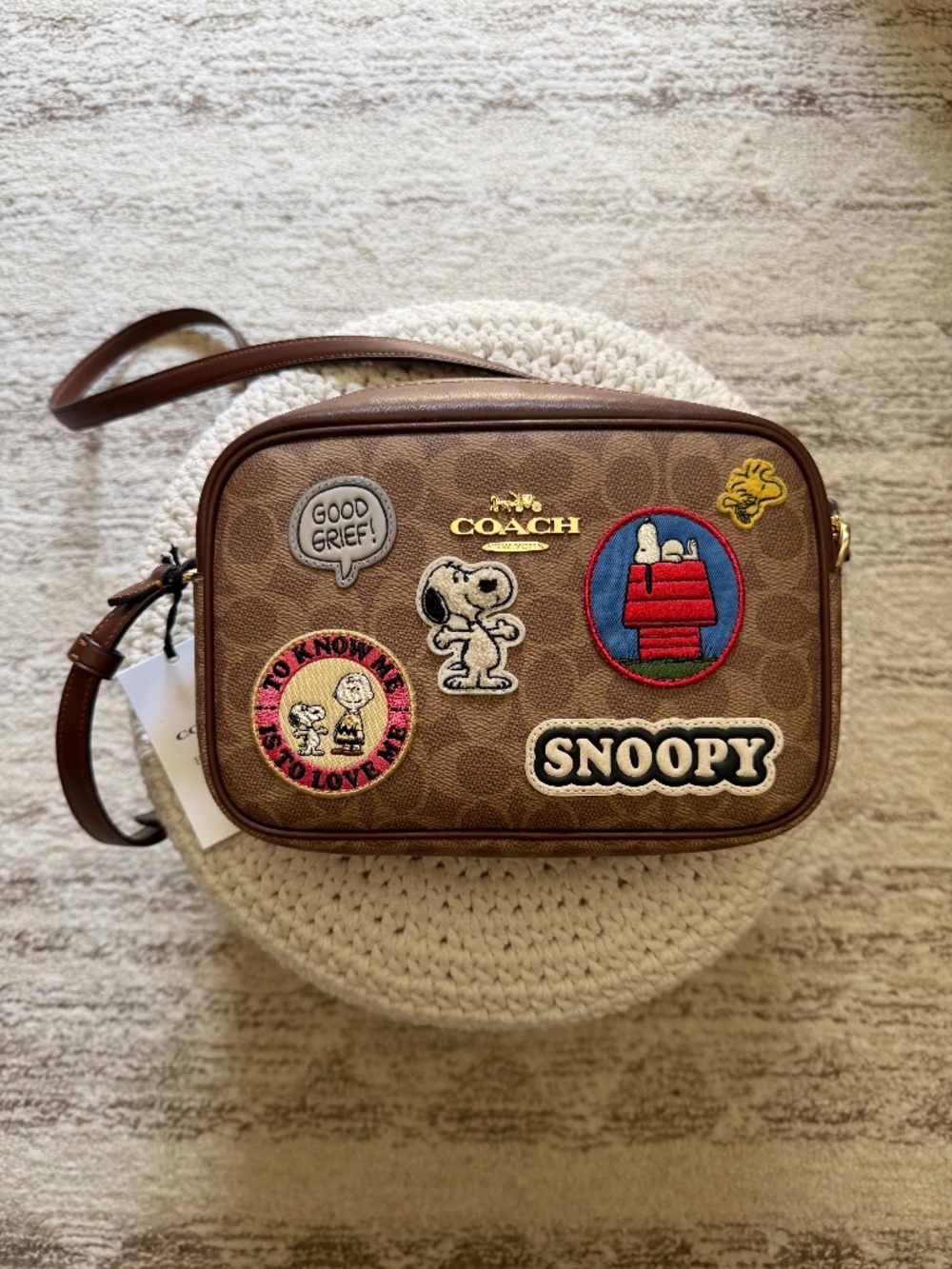 NWT Coach X Peanuts Snoopy Limited Edition Crossbody Camera Bag
